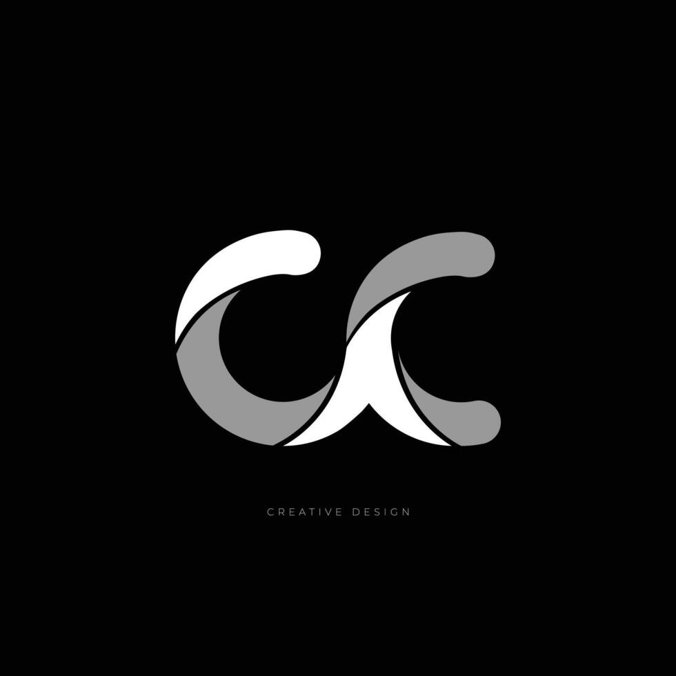 Letter design CC abstract branding logo vector