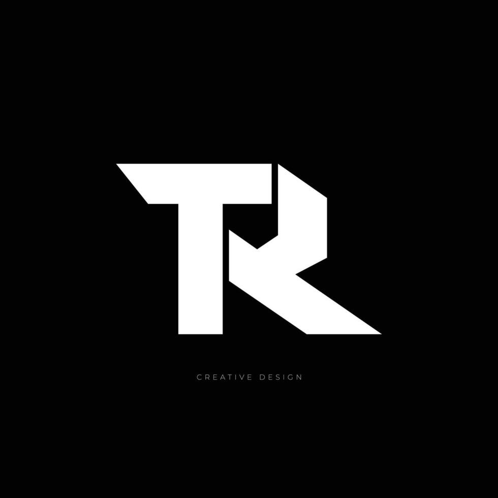 TR letter branding abstract logo vector