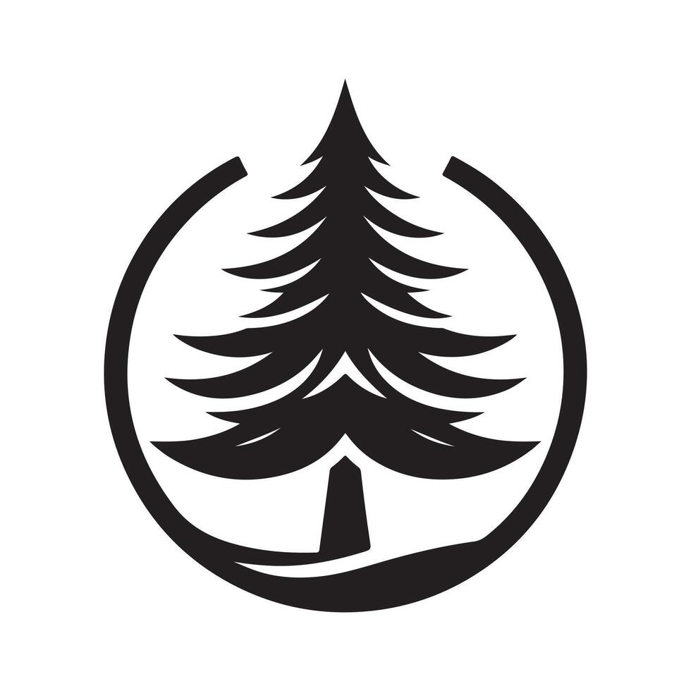 Christmas Tree Silhouettes for Creative Designs vector