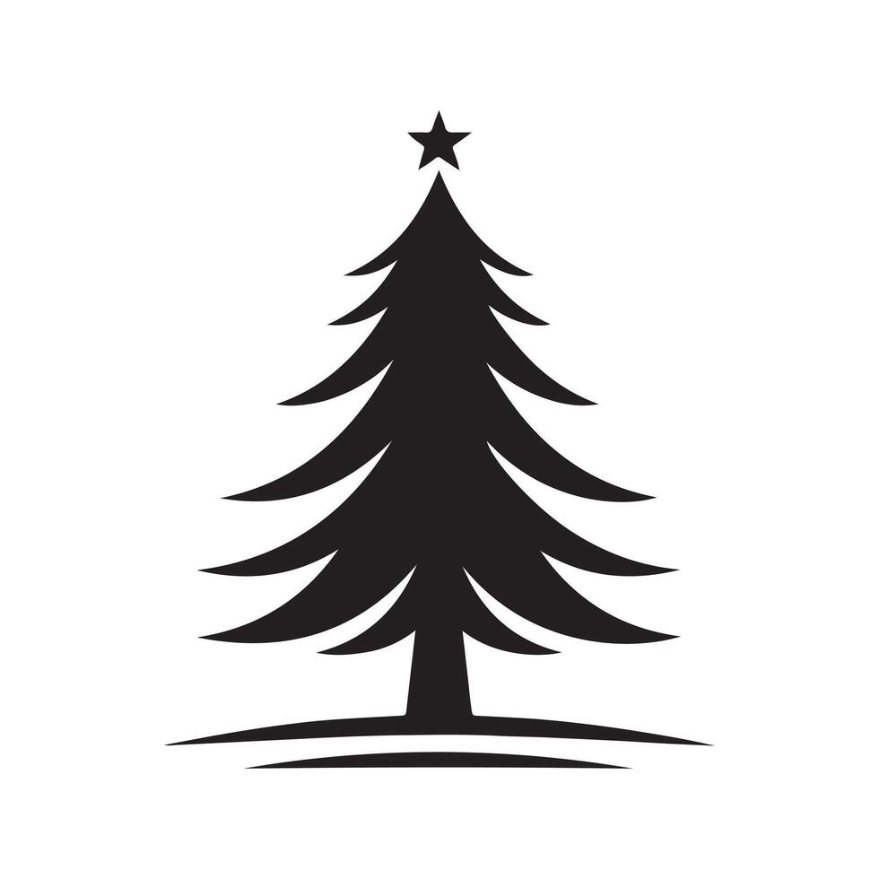 Christmas Tree Silhouettes for Etsy and Redbubble vector