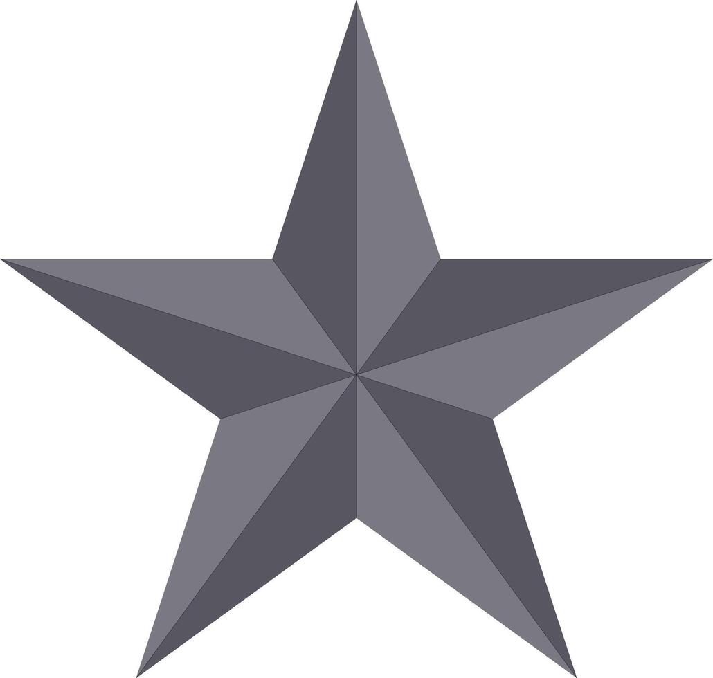 3d Star Design Clipart vector