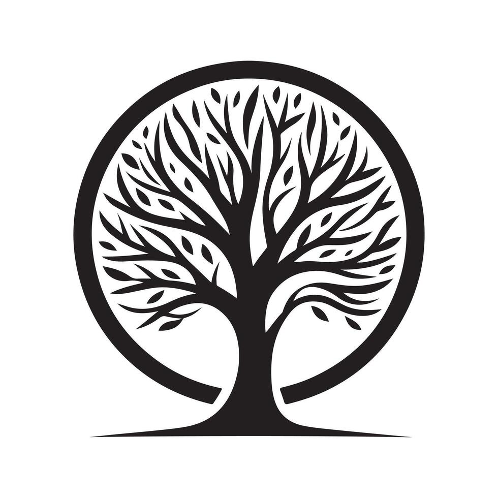 Tree Without Leaves Illustration for Commercial Use vector