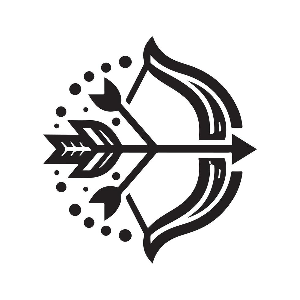 Bow and Arrow Silhouette Vectors for Branding and Marketing