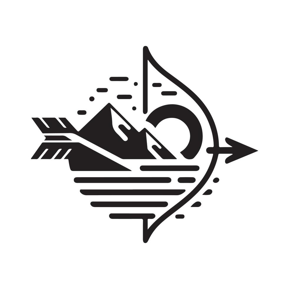 Bow and Arrow Silhouette Vectors Set for Digital Projects