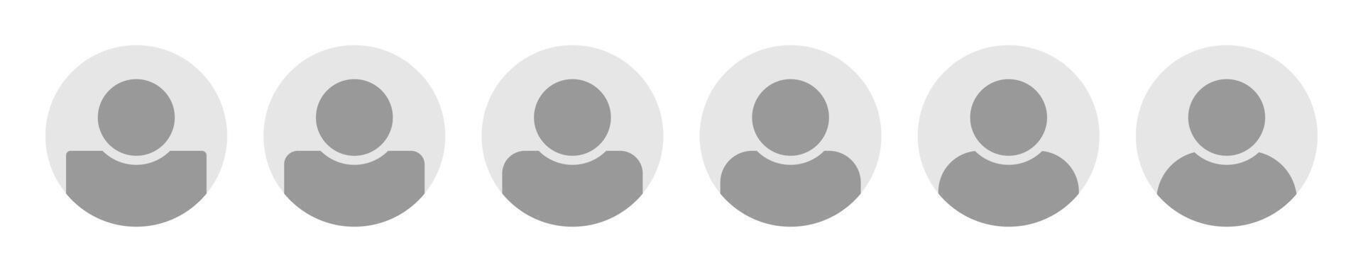 Login user headshot avatar. Person profile flat circle icon. Register mentor placeholder. Neutral gender portrait silhouette. Human empty photo picture. vector