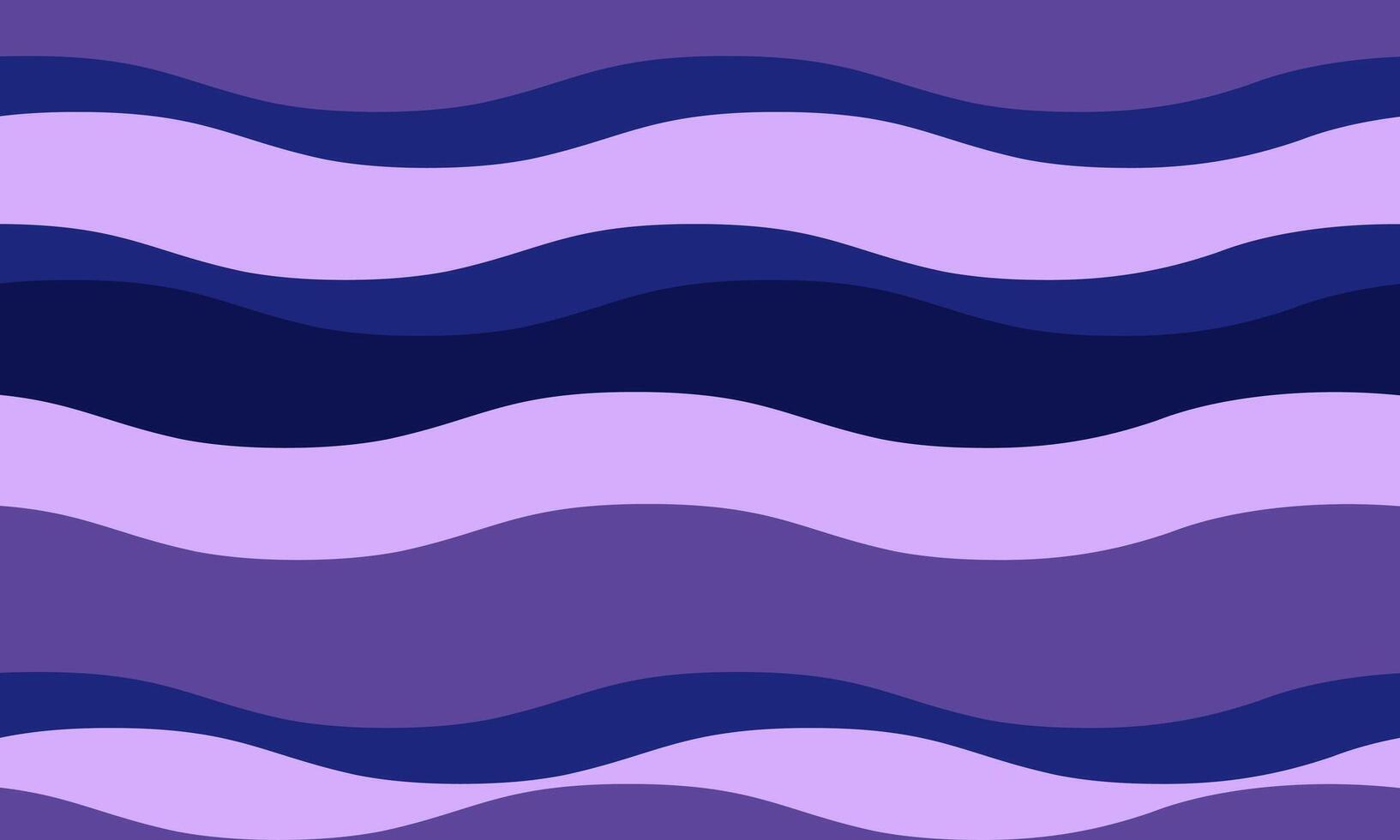 Abstract wavy stripes in calming shades of purple and blue. Perfect for textile design, website backgrounds, or any project needing a soothing, modern aesthetic. vector