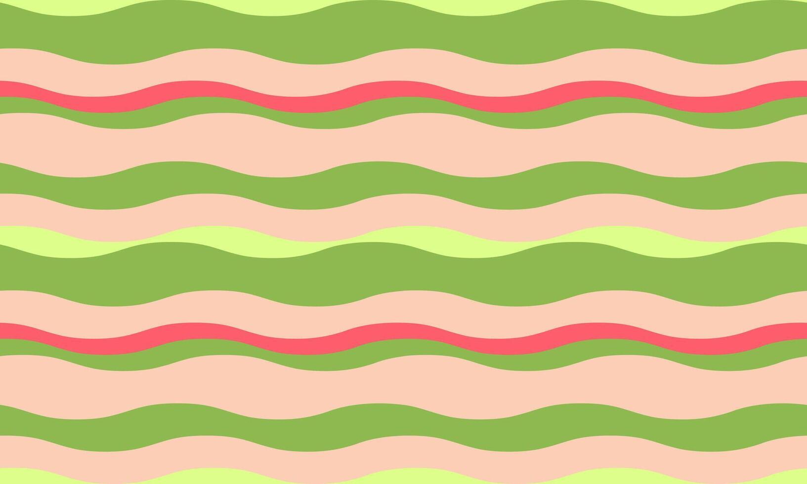 Vibrant pastel wavy stripes background. Perfect for website banners, social media posts, and textile designs. Adds a cheerful and modern touch to any project. Seamless pattern design. vector