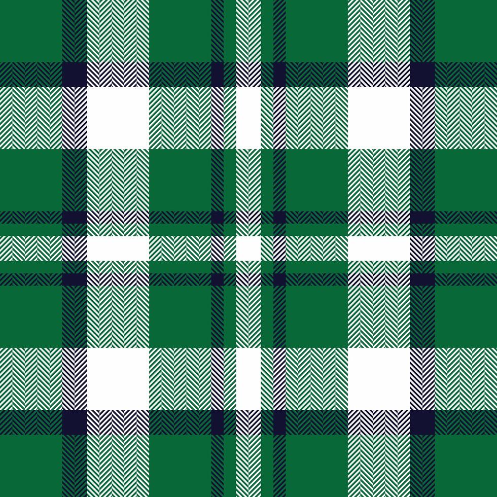 Stylish herringbone plaid pattern in green, white, and navy. Perfect for textiles, apparel, website backgrounds, and packaging designs. Clean, modern aesthetic with a classic feel. vector