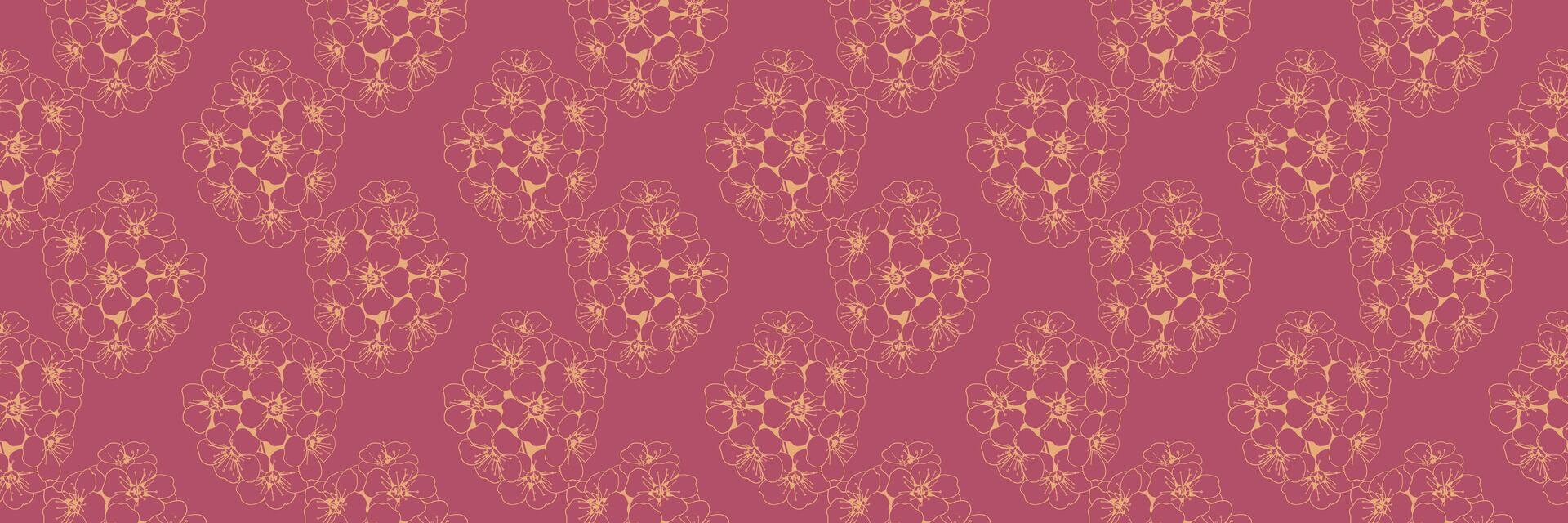 Elegant blush pink floral pattern. Perfect for textile design, wallpaper, wrapping paper, or website backgrounds. Subtle, repeating design with a touch of vintage charm. vector