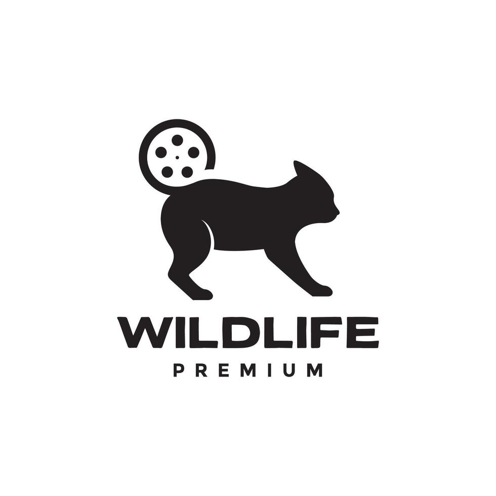 animal documentary nature footage modern logo design vector
