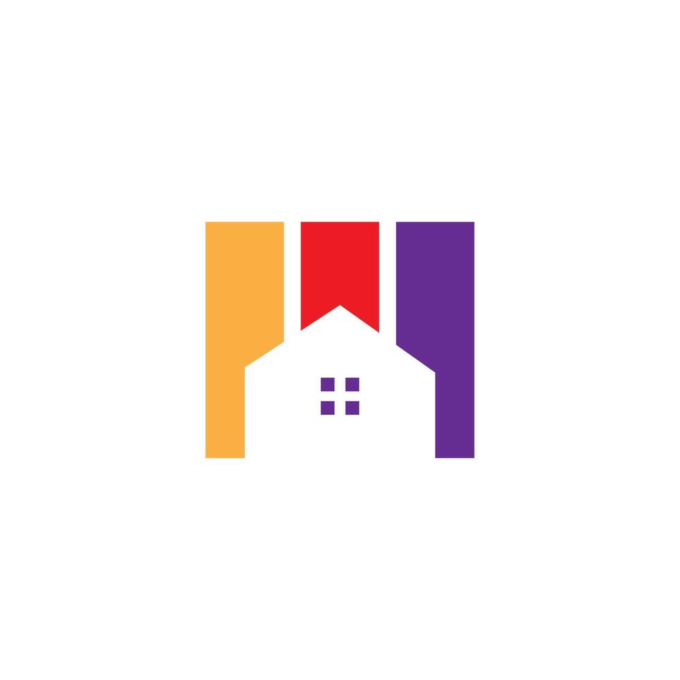 painting house services renovation modern logo design vector