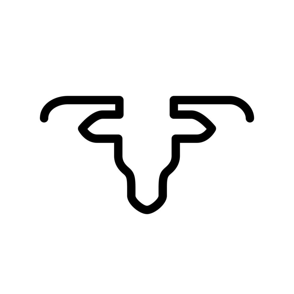 deer head minimalist line art logo design vector