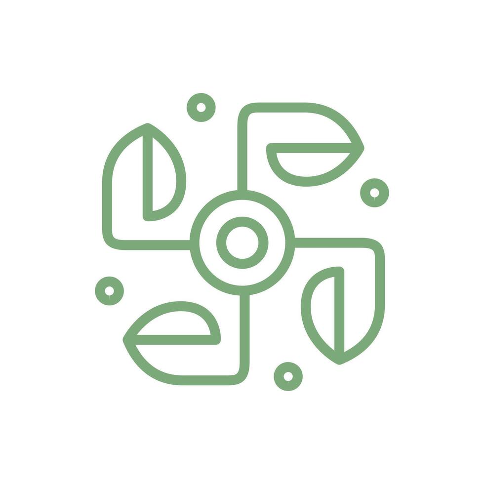 botanical boho leaf minimalist line logo design vector