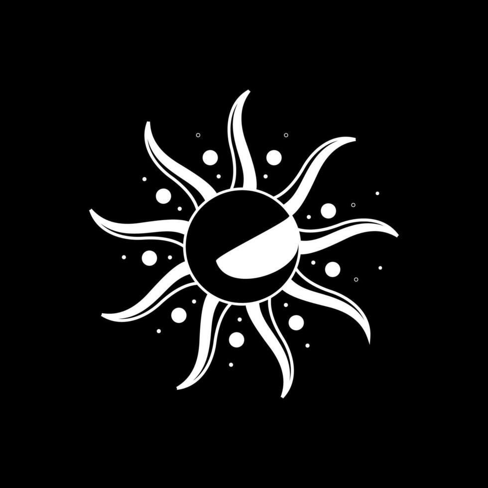 astronaut astronomy sun concept logo design flat vector