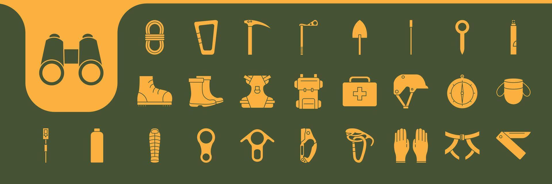 climber icon set design vector