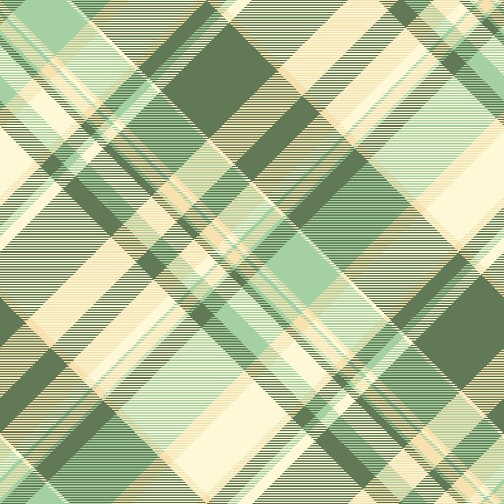 Event seamless pattern fabric, multicultural texture plaid background. Tattersall textile tartan check in green and light goldenrod yellow colors. vector