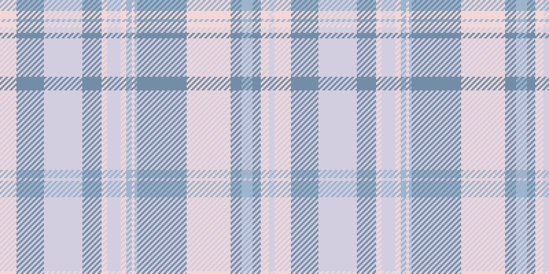 Subtle pastel pink and blue plaid pattern. Perfect for textile design, website backgrounds, or stationery. Elegant and versatile, this seamless texture offers a soft, contemporary feel. vector