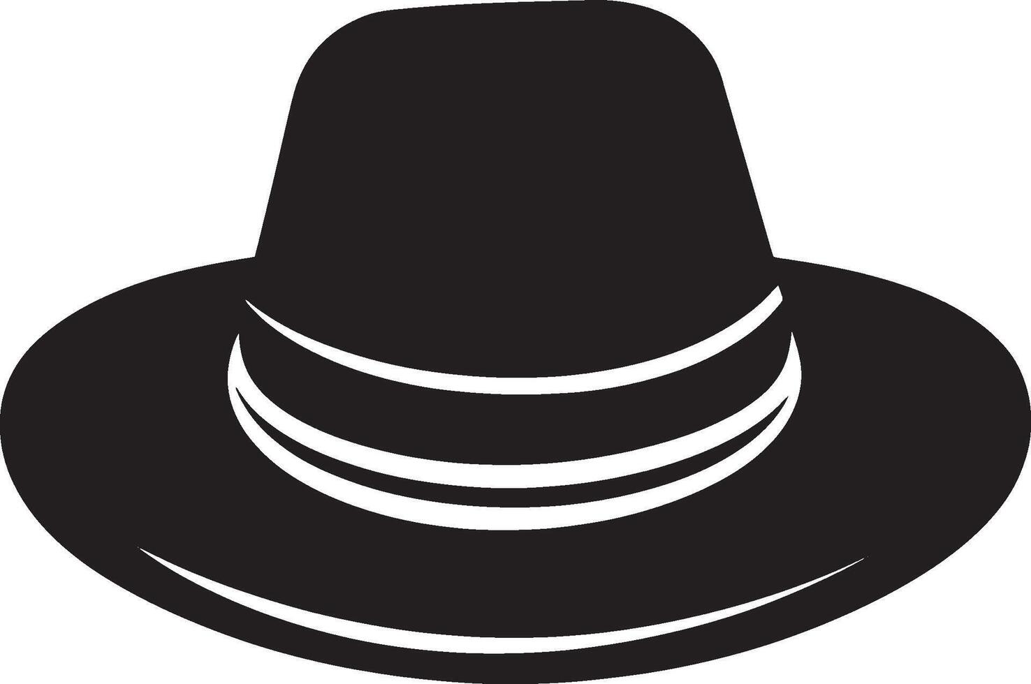 Kippah Yarmulke icon black illustration vector