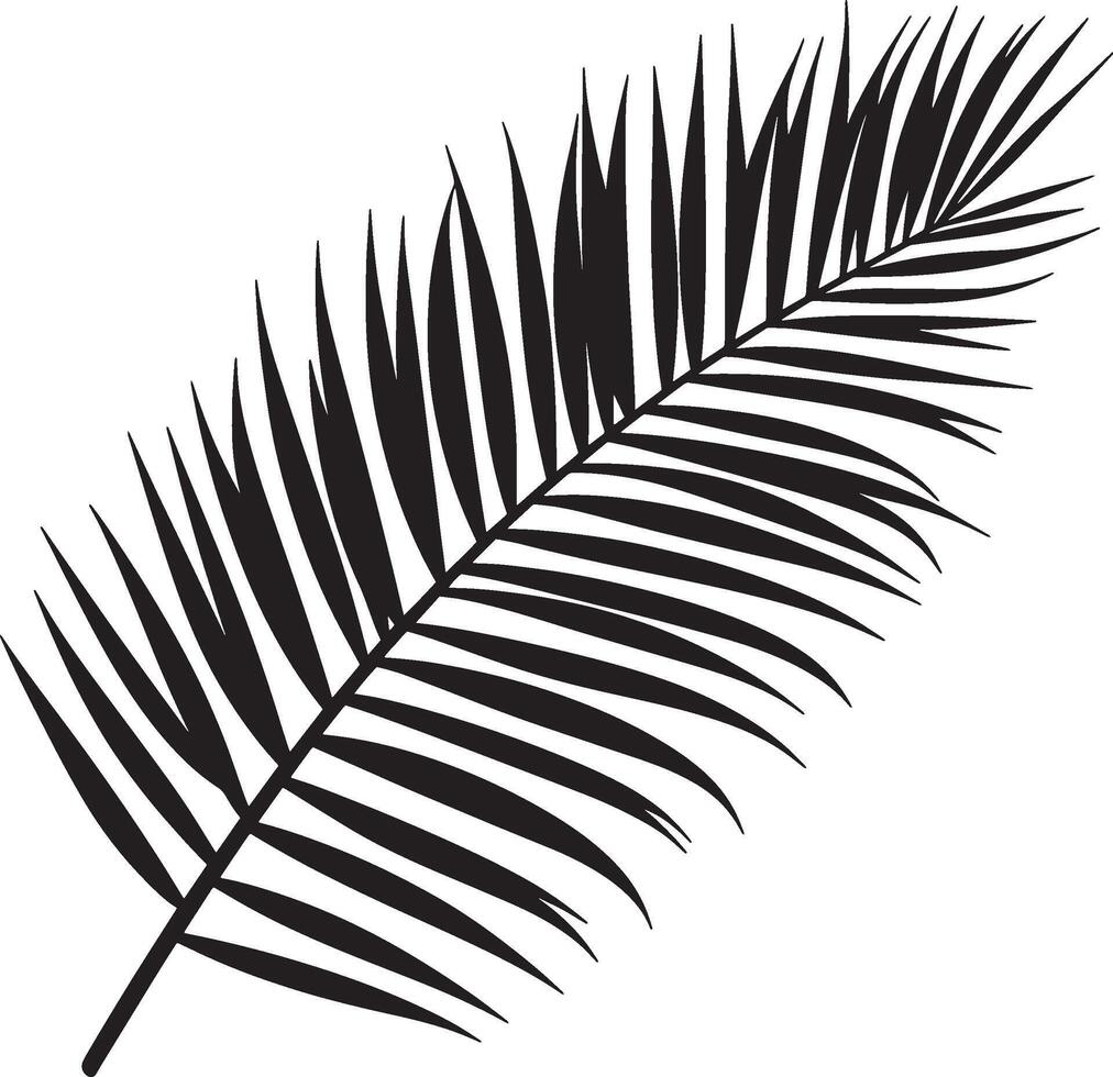 Palm Branch symbolizing victory and peace icon black illustration vector