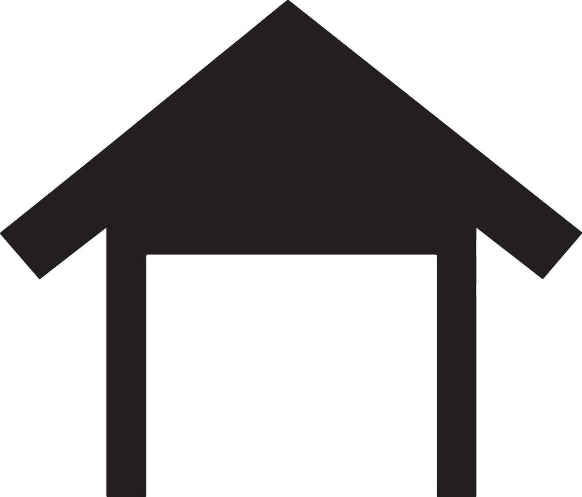 Minimalist black drawing of a manger, symbolizing Christ's birth. vector