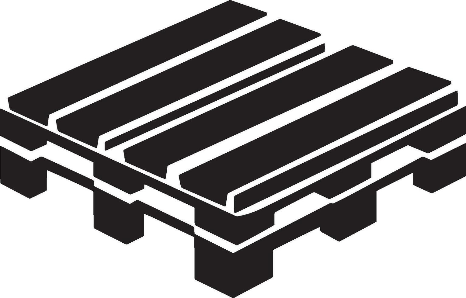 Pallet icon black illustration vector