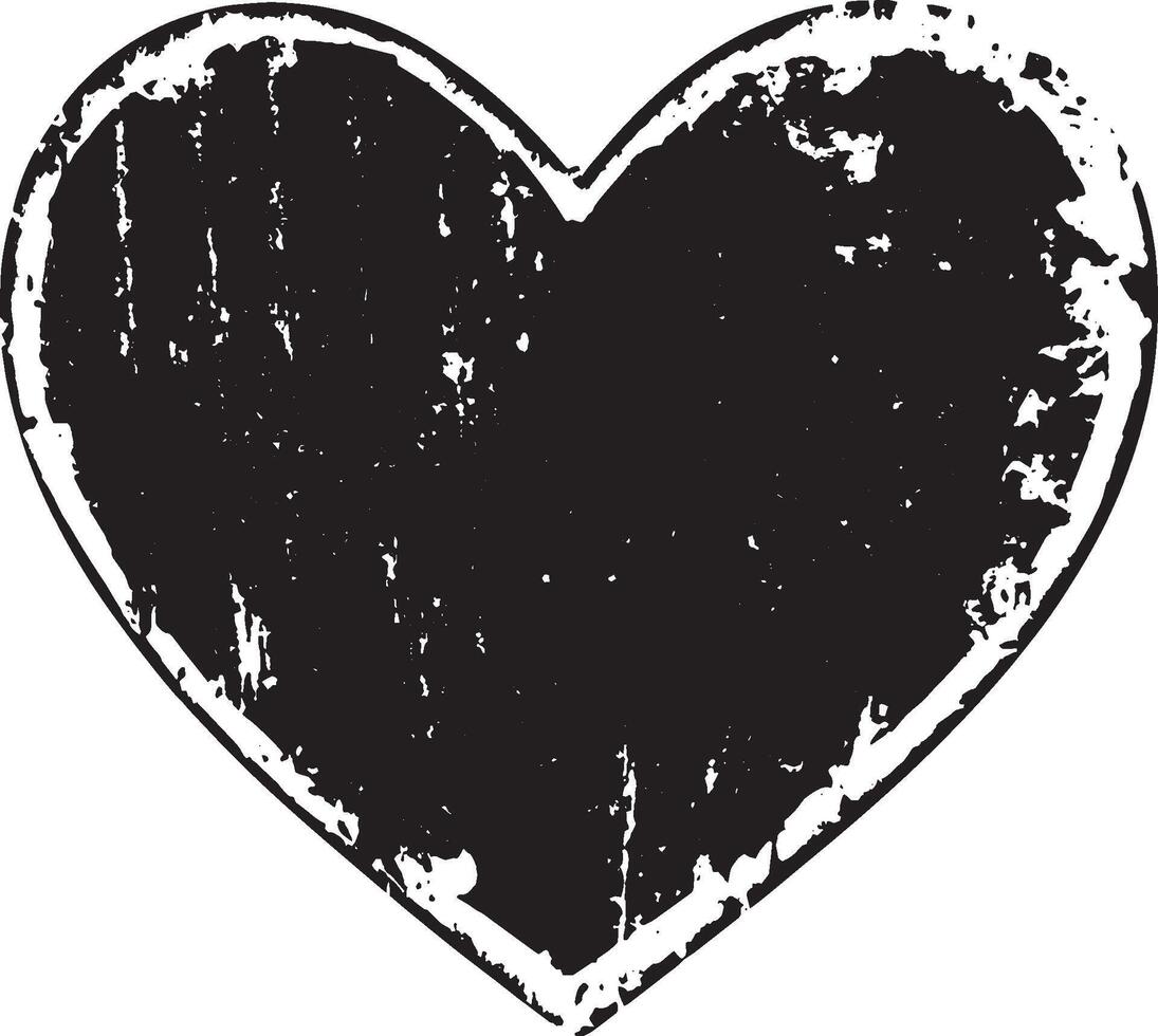 art of a simple black heart silhouette. vector