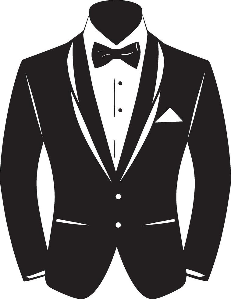 Groom Suit icon black illustration vector