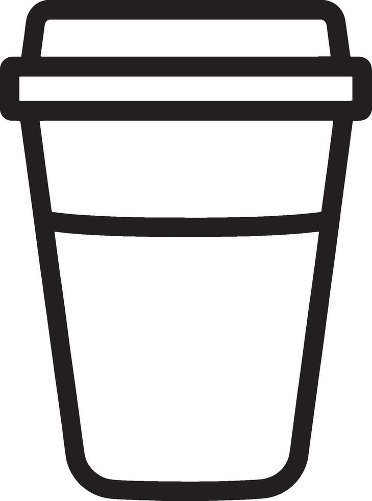 Coffee Cup Icon in Black Style vector