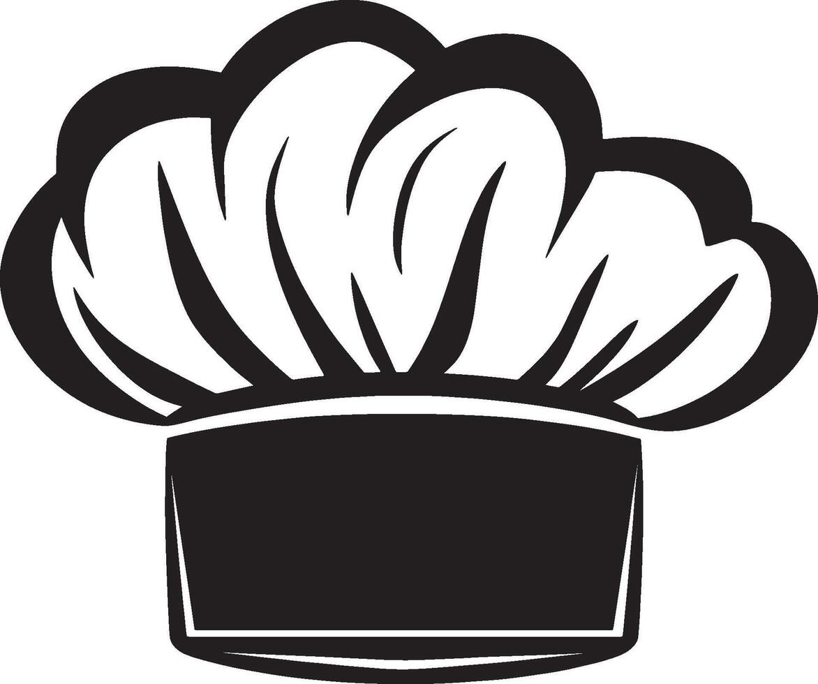 Chef Hat icon black illustration vector