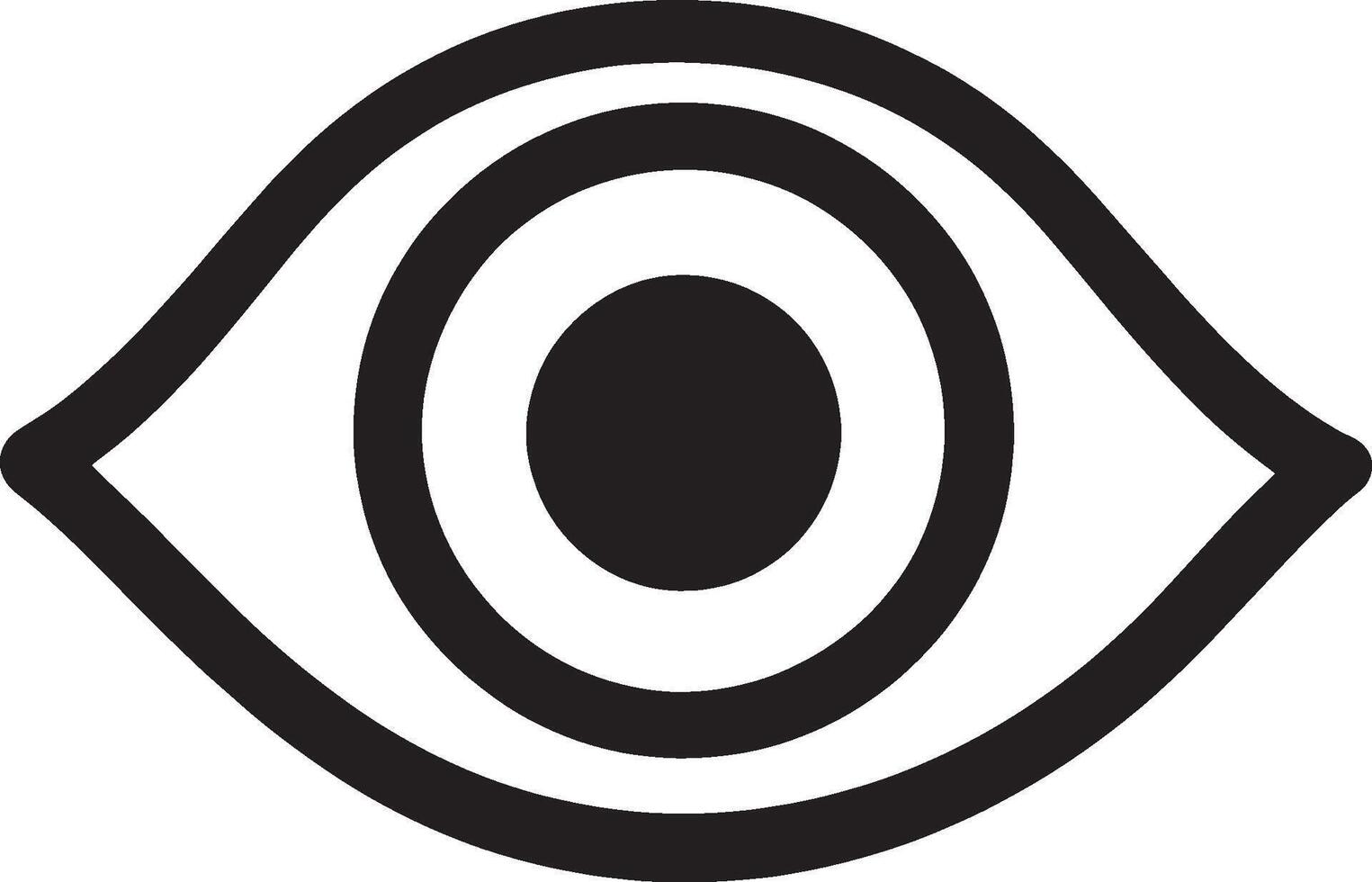 Black illustration of a focus icon. vector