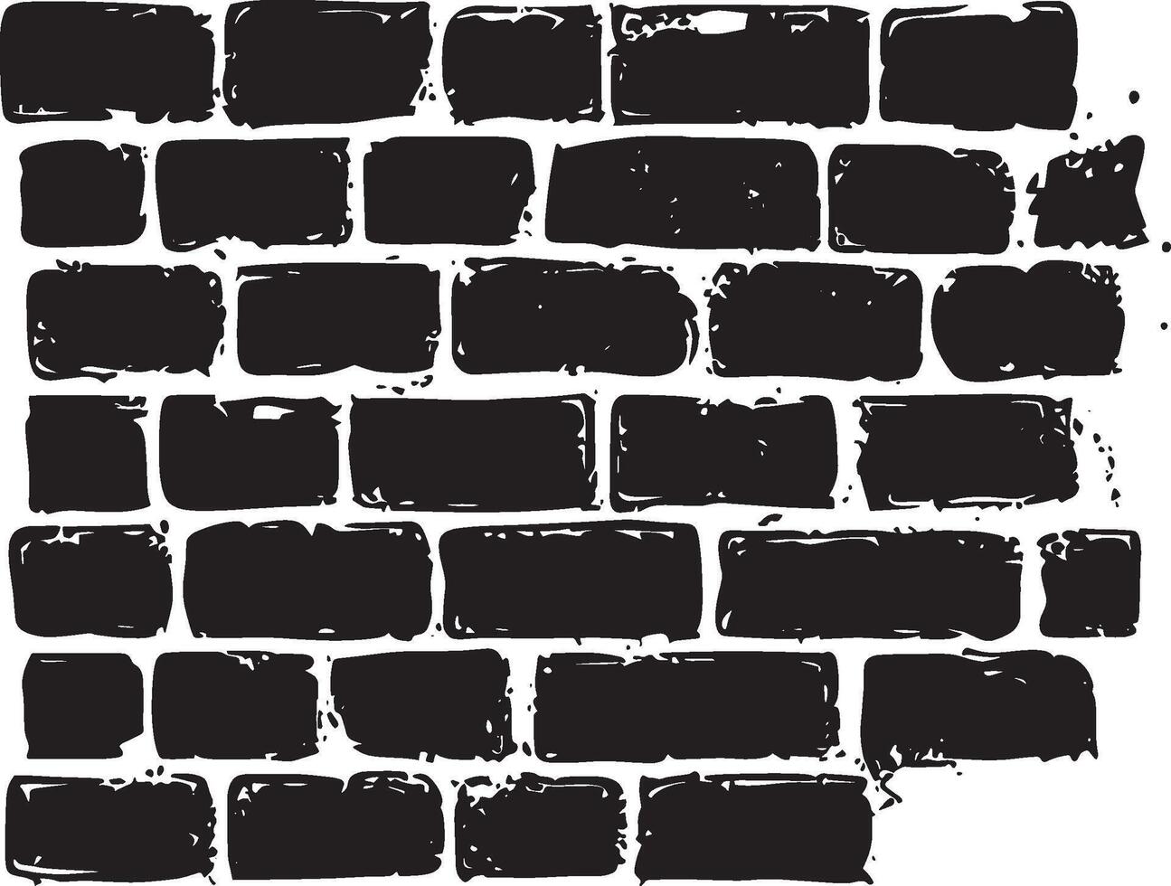 Brick Wall icon black illustration vector