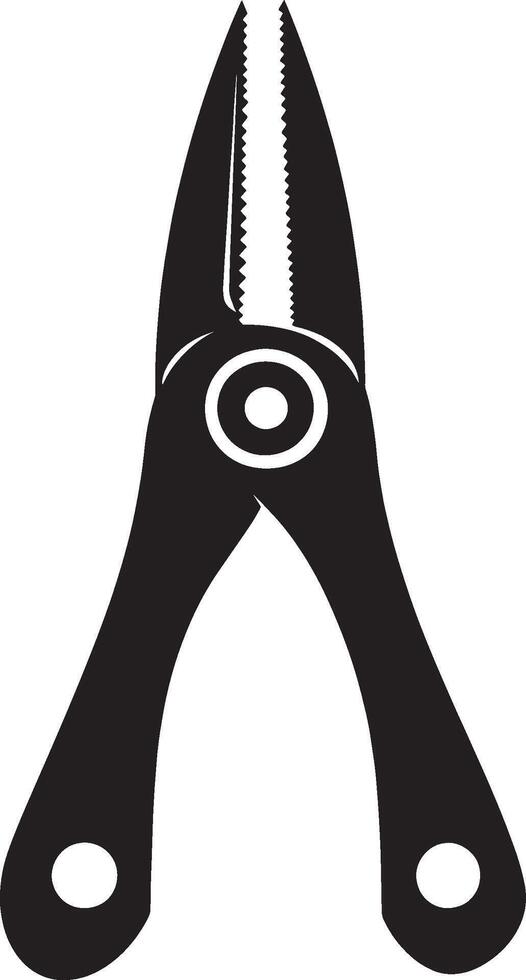 Wire Cutter icon black illustration vector