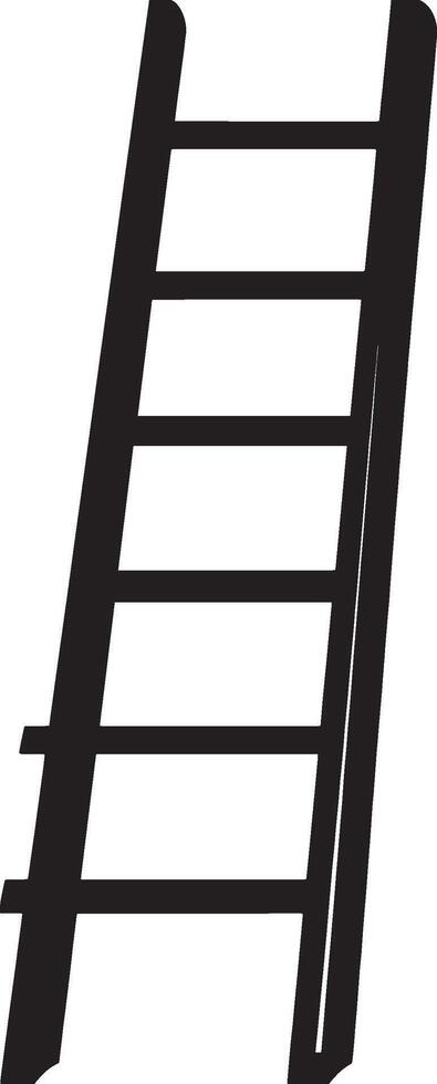 Ladder simple silhouette black illustration vector