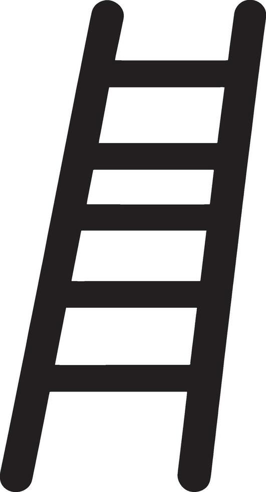 Ladder icon black illustration vector