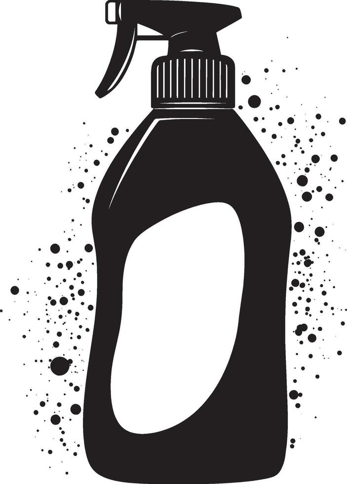 Bleach Bottle simple silhouette black illustration vector
