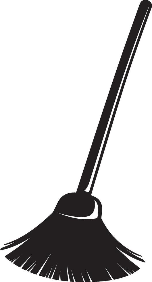 Mop icon design in black illustration. vector