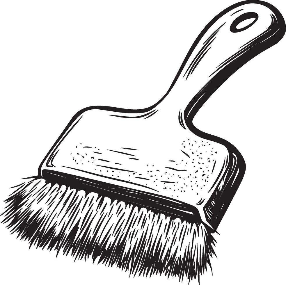 Scrubber outline black illustration vector