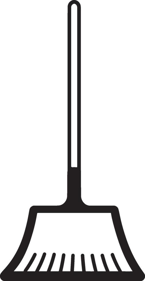 Dustpan silhouette in black design. vector