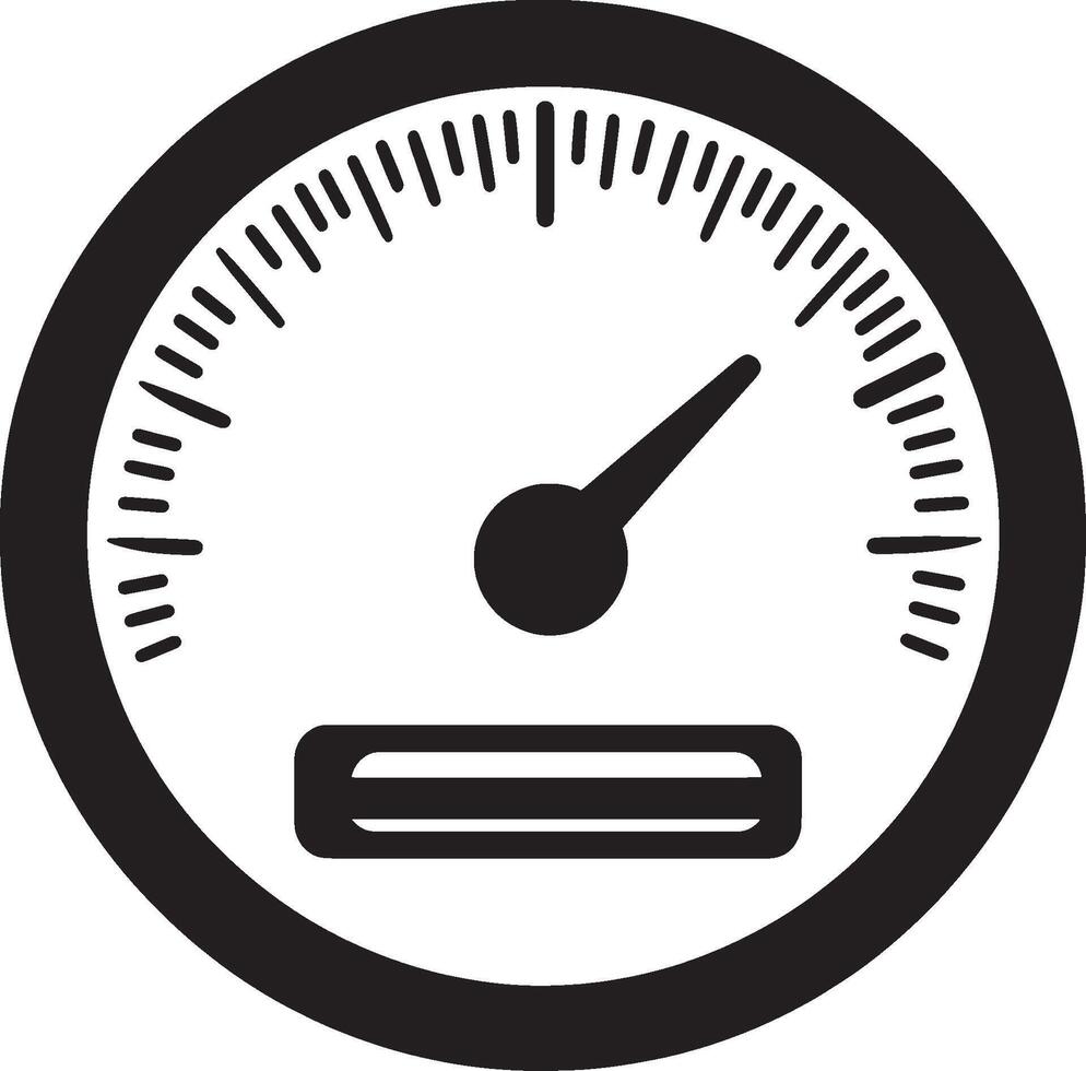 Fuel gauge symbol in black design. vector