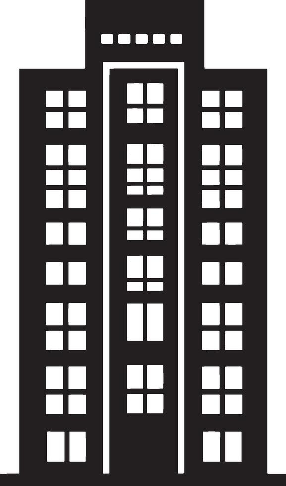 Factory Building icon black illustration vector