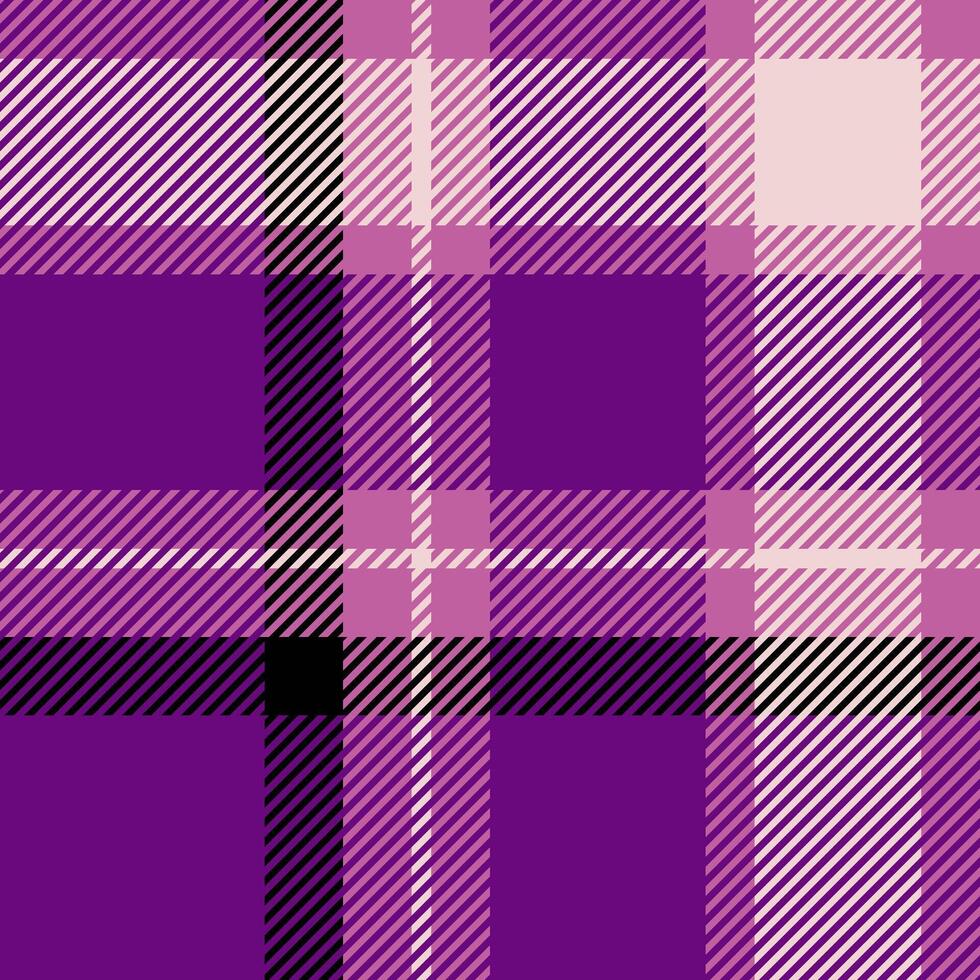 Mexico fabric background, rest seamless check textile. Pajamas tartan plaid texture pattern in purple and pink colors. vector
