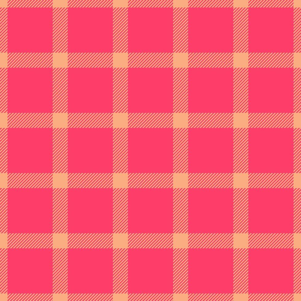 Composition texture textile, folklore seamless check background. Down plaid fabric tartan pattern in orange and red colors. vector