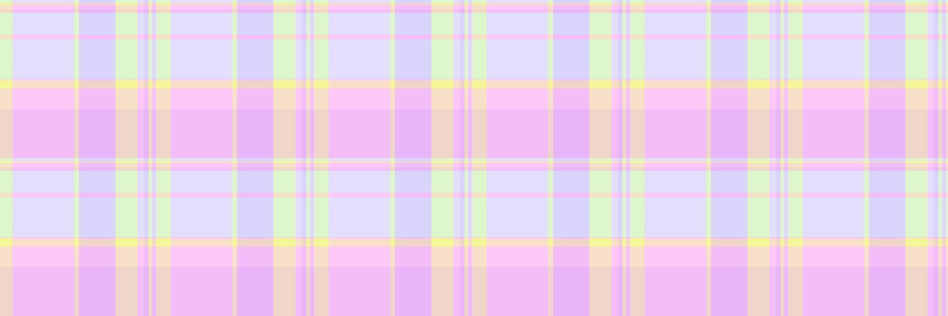 Girly background fabric texture, coat pattern tartan check. Down seamless textile plaid in light and lilac colors. vector