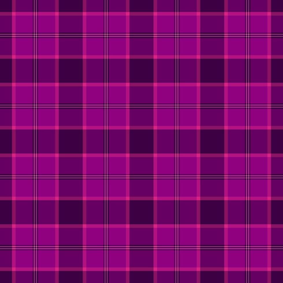 Vibrant purple plaid pattern. Perfect for textile designs, website backgrounds, or fashion projects. This seamless texture offers a rich, sophisticated look. vector