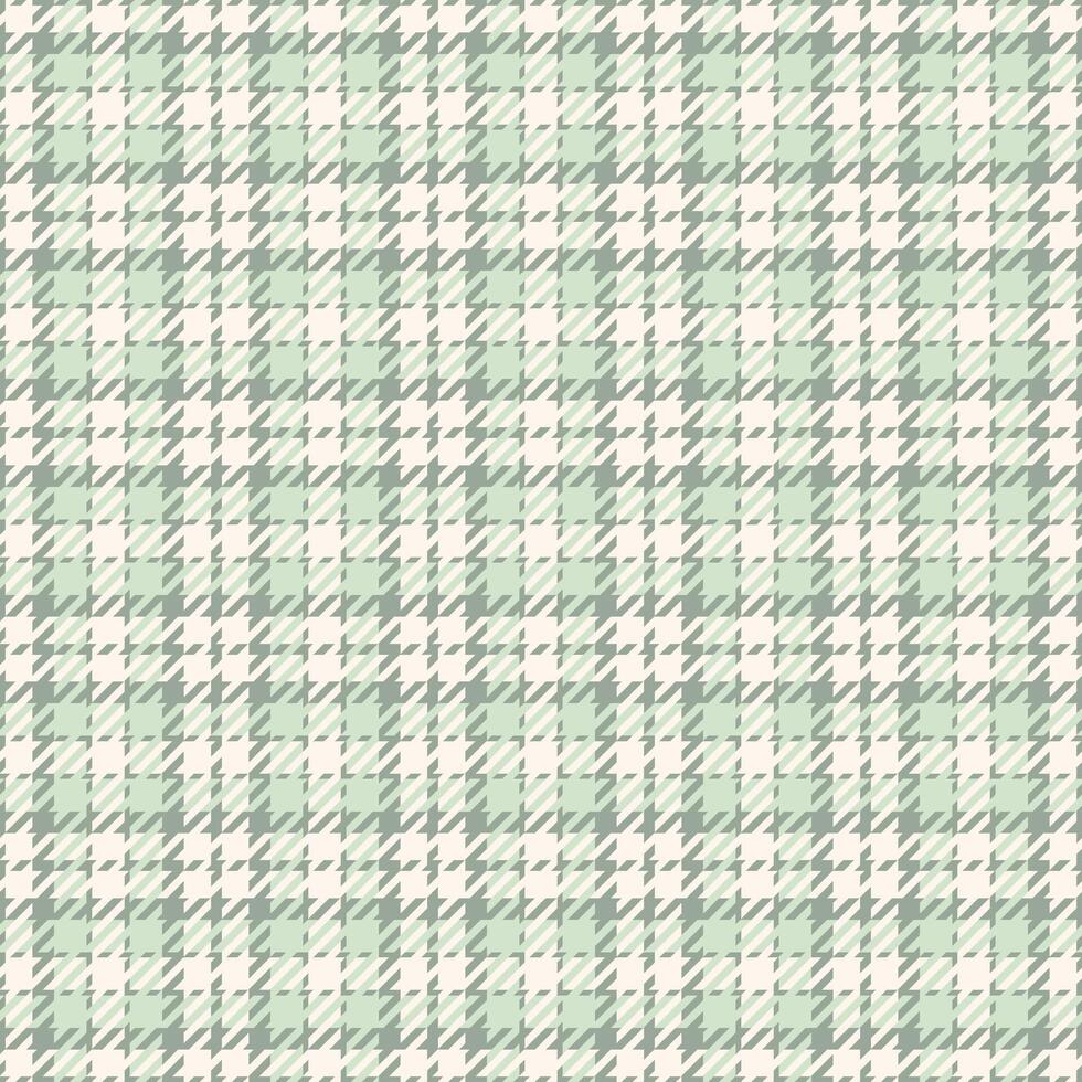Elegant pastel green and white houndstooth check pattern. Perfect for textile design, fashion, website backgrounds, or stationery. Creates a sophisticated and fresh aesthetic. vector