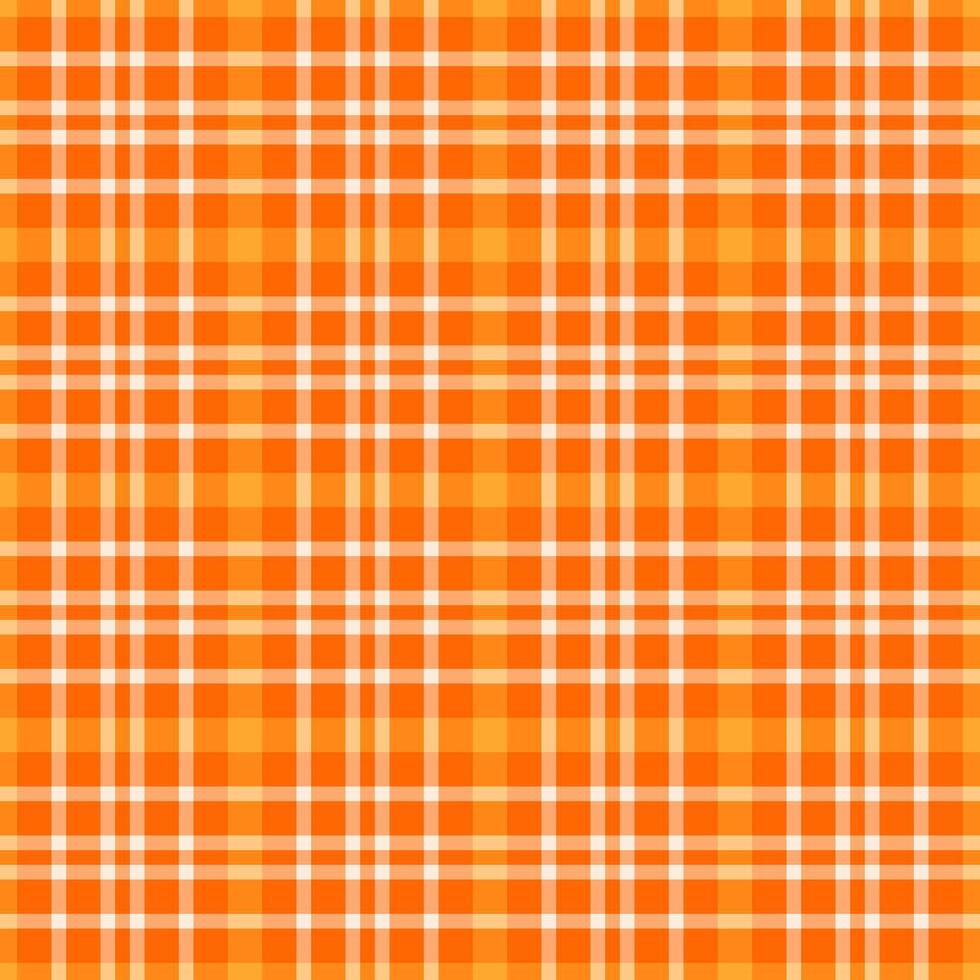 Jacket check seamless , mosaic fabric textile background. Vivid tartan pattern plaid texture in bright and orange colors. vector