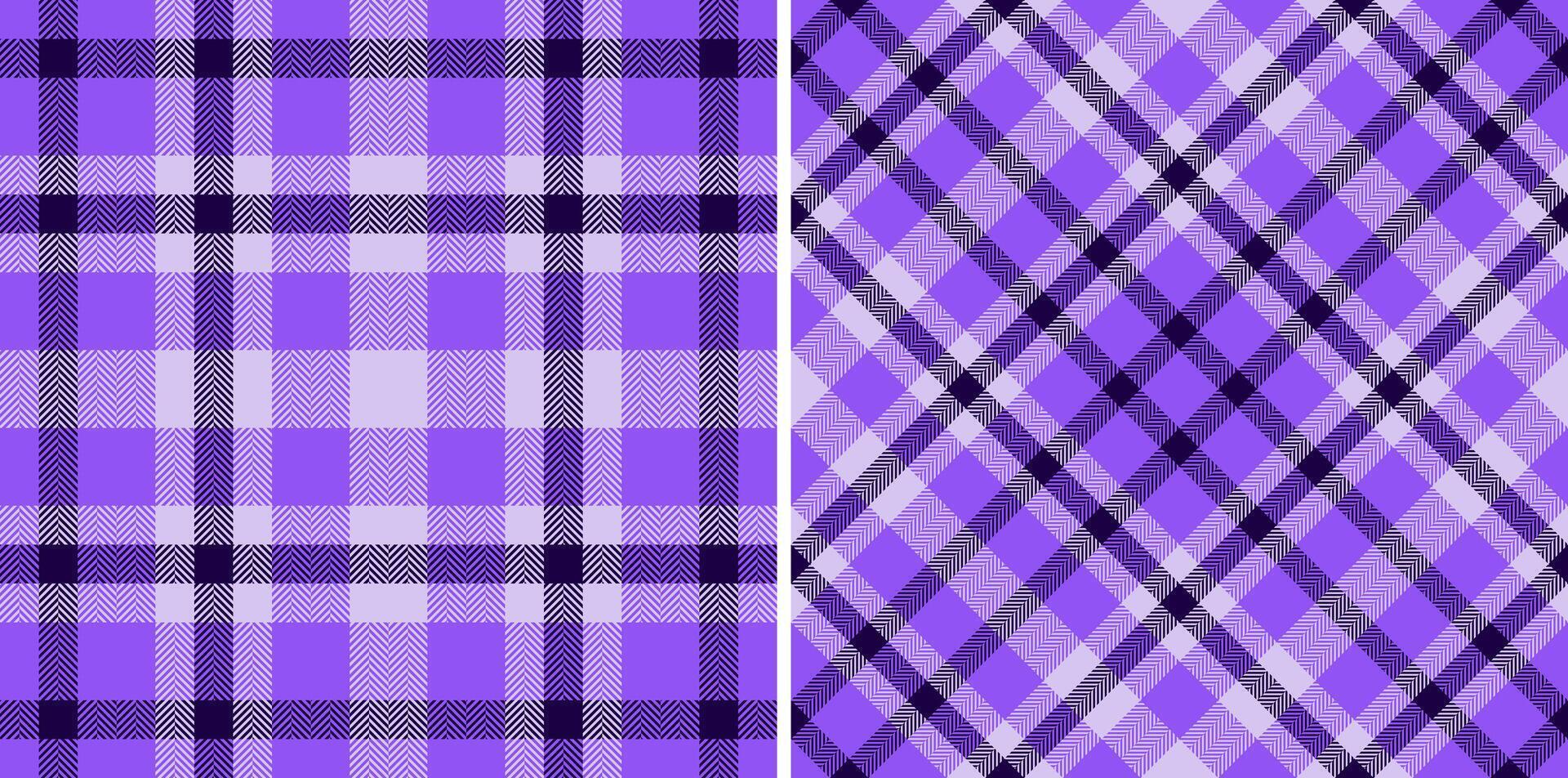 Texture tartan of seamless textile plaid with a fabric check pattern background. Set in space colors. Greeting card designs. vector