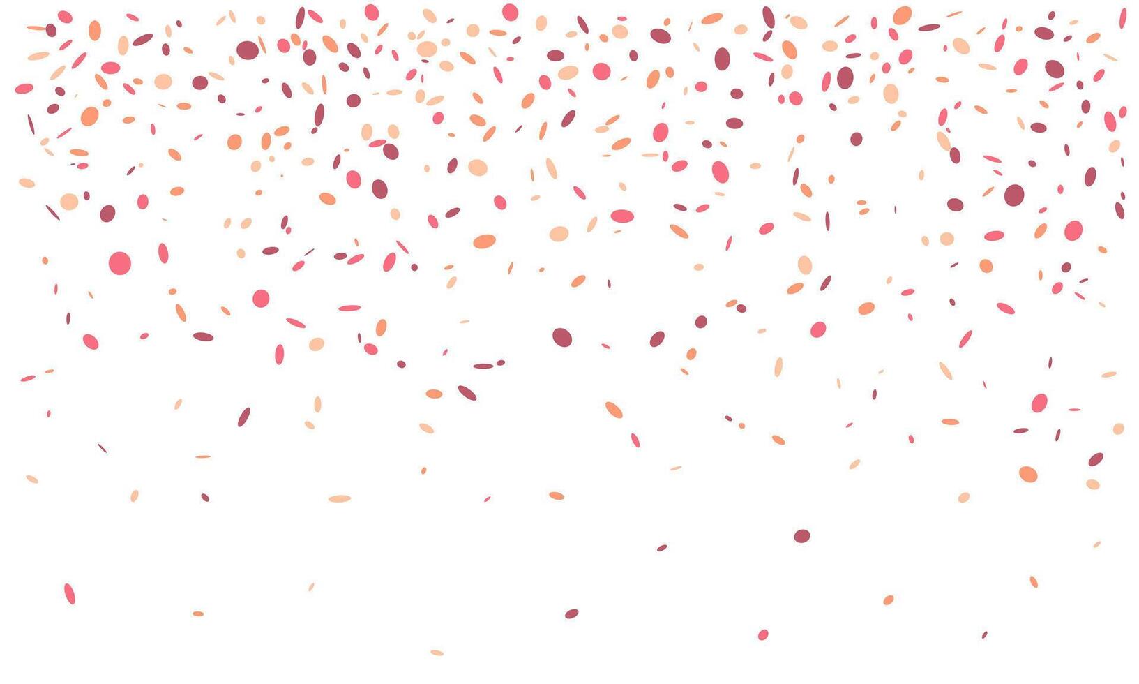 Elegant confetti scatter on white background. Perfect for celebratory designs, invitations, websites, or adding a festive touch to any project. vector