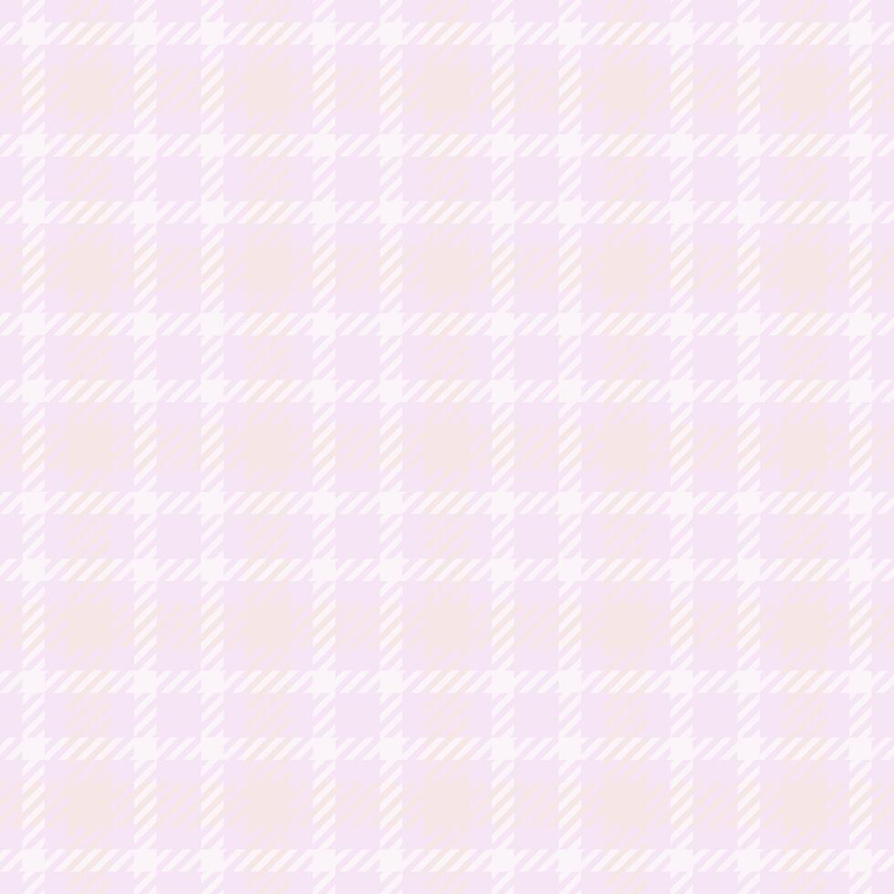 Skill fabric background pattern, lovely check tartan texture. Packing seamless plaid textile in white and lavender blush colors. vector