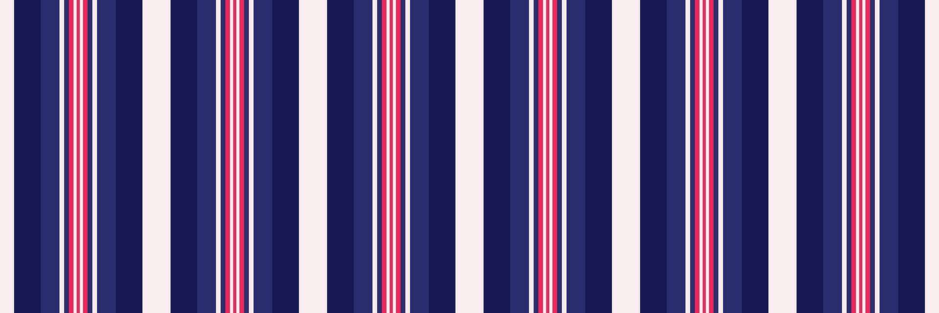 Kingdom lines fabric seamless, apartment textile background stripe. Reel texture vertical pattern in blue and lavender blush colors. vector